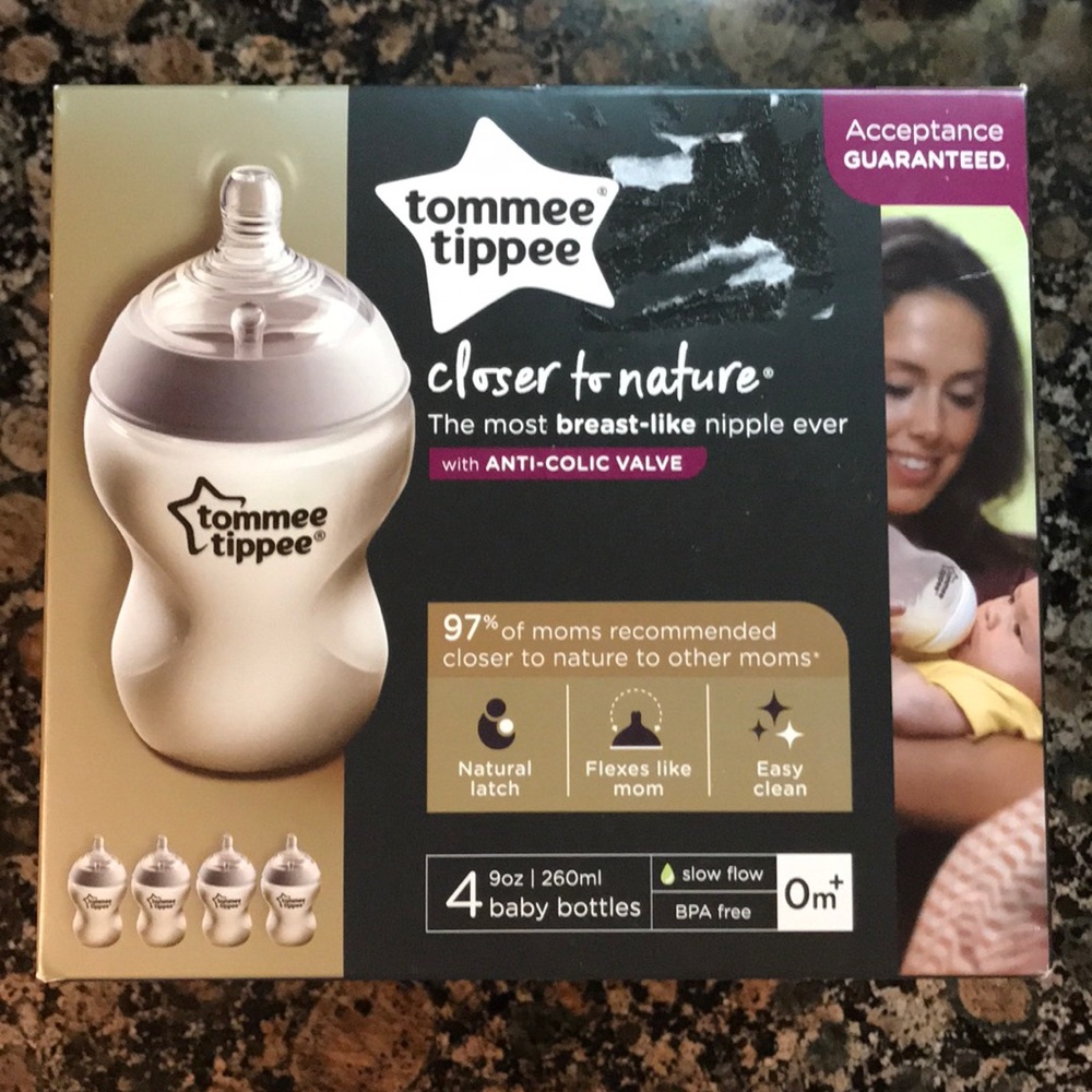 Tommee Tippee baby bottles NIB 4 9 oz.